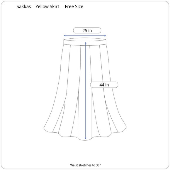 Sakkas Women's Maxi Skirt Lemon Print Tiered Asymmetrical Chiffon One Size Flowy - Picture 2 of 8